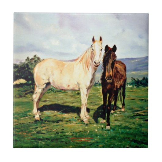 Caballos/Cabalos/Horses Tegeltje (Voorkant)