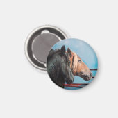 Caballos/Cabalos/Paarden Magneet (Voorkant / Achterkant)
