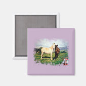 Caballos/Cabalos/Paarden Magneet (Voorkant / Achterkant)
