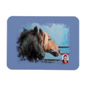 Caballos/Cabalos/Paarden Magneet (Horizontaal)