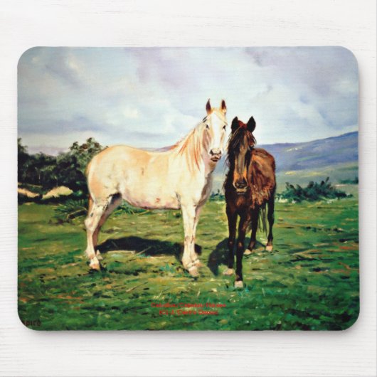 Caballos/Cabalos/Paarden Muismat (Voorkant)