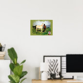Caballos/Cabalos/Paarden Poster (Thuiskantoor)