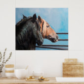 Caballos/Cabalos/Paarden Poster (Keuken)