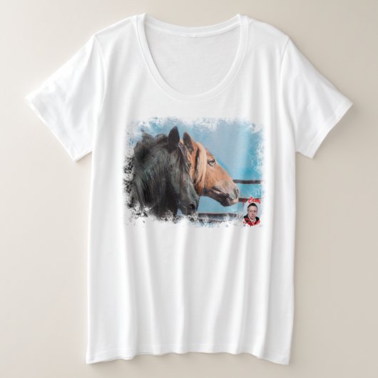 Caballos Grote Maat T-shirt (Design voorkant)
