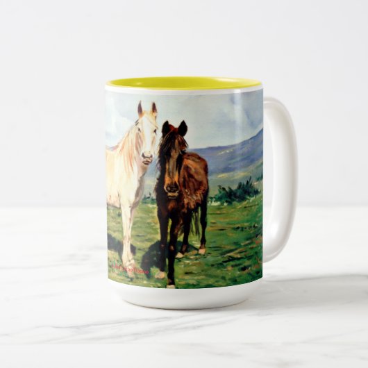 Caballos Tweekleurige Koffiemok (Voorkant rechts)
