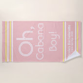 Cabana Boy Beach Towel Strandlaken (Voorkant)