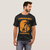 Cabana Boy bij uw dienst T-shirt (Voorkant volledig)
