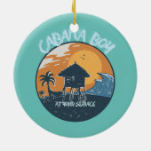 CABANA BOY BIJ UW POOL VAN DE DIENST KERAMISCH ORNAMENT (Achterkant)