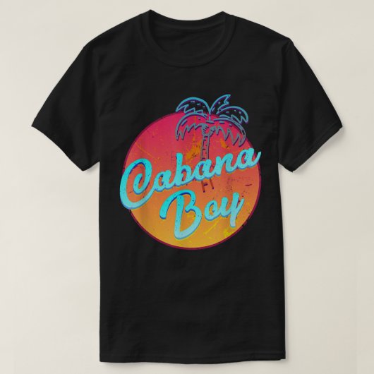 Cabana Boy Funny Pool Guy Palm T-shirt (Design voorkant)
