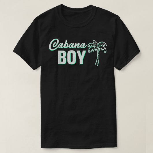 Cabana Boy  Funny Pool Guy Palm  T-shirt (Design voorkant)