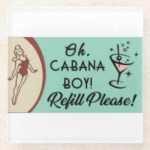 Cabana Boy Glazen Onderzetter