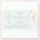 Cabana Boy Glazen Onderzetter (Achterkant)