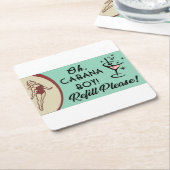 Cabana Boy Kartonnen Onderzetters (Schuin)