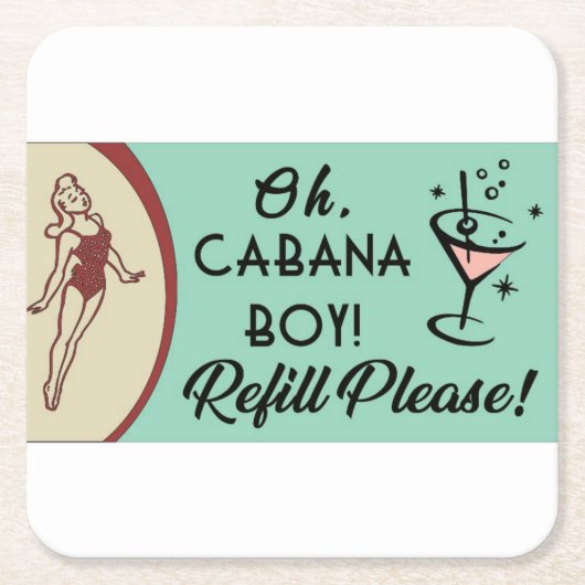 Cabana Boy Kartonnen Onderzetters (Voorkant)