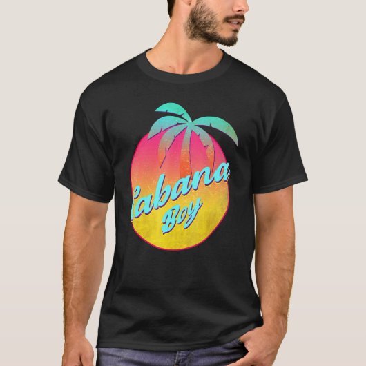 Cabana Boy Pool Guy Palm 1 T-shirt (Voorkant)