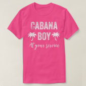 Cabana Boy Pool Party Bartender Mannen 2 T-shirt (Design voorkant)