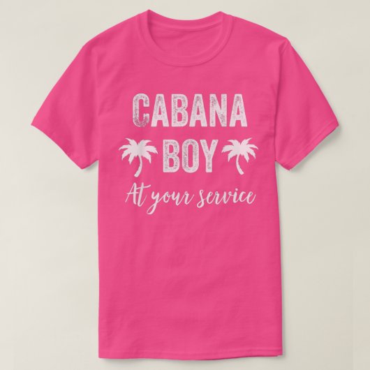 Cabana Boy Pool Party Bartender Mannen 2 T-shirt (Design voorkant)