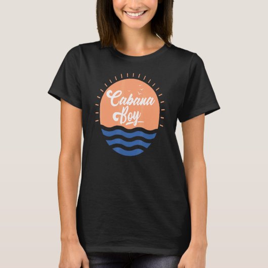 Cabana Boy Pool Party Bartender T-shirt (Voorkant)