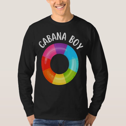 Cabana Boy Rainbow Life Float Pool Party Pool Boy T-shirt (Voorkant)