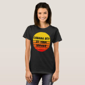 Cabana Boy Summer Pool Bartender Bartending T-shirt (Voorkant volledig)