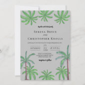 Cabana Coconut Grove Wedding Uitnodiging (Voorkant)
