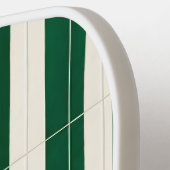 Cabana Groen Streep Monogram Preppy Pickleball Pad Paddle (Links Detail)