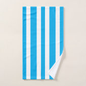 Cabana Hemelblauw Witte Strepen Bad Handdoek (Handdoek)