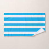 Cabana Hemelblauw Witte Strepen Bad Handdoek (Handdoek)