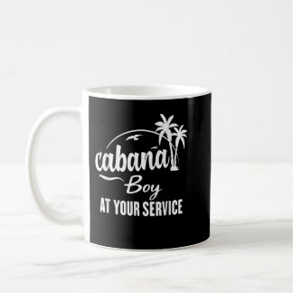 Cabana jongen bij uw dienst Funny Summer T Shirt Koffiemok