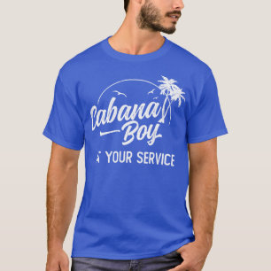 Cabana jongen bij uw service eiland krijgen weg va t-shirt