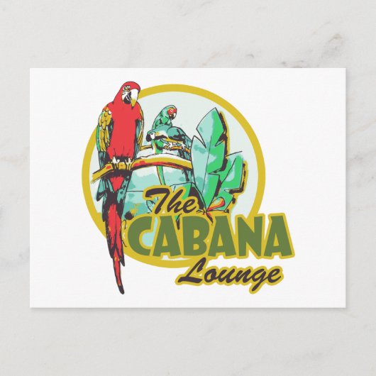 Cabana Lounge Briefkaart (Voorkant)