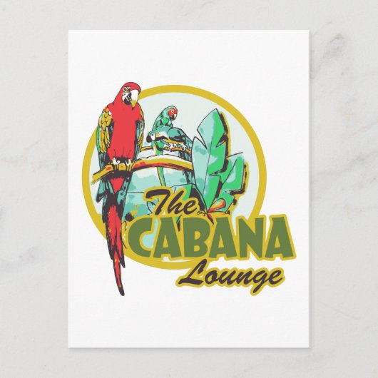 Cabana Lounge Briefkaart (Voorkant)