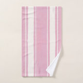 Cabana Roze en Witte Verticale Streep Zomer Bad Handdoek (Handdoek)