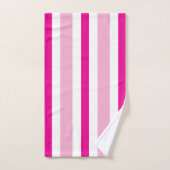 Cabana Roze Witte Strepen Bad Handdoek (Handdoek)