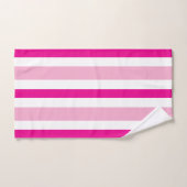 Cabana Roze Witte Strepen Bad Handdoek (Handdoek)