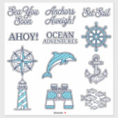 Cabana Sail Voyage Stickers (Vel)