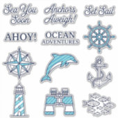 Cabana Sail Voyage Stickers (Voorkant)