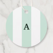 Cabana Streep Zee Groen Bruidsfeest Bedankjes Labels (Achterkant)