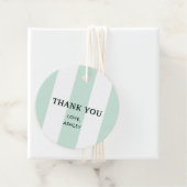 Cabana Streep Zee Groen Bruidsfeest Bedankjes Labels (In situ)