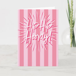 Cabana Strepen "Hip Hip Hooray" Uitbarsting in Roz Kaart