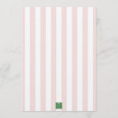 Cabana Strepen Palm Beach Monogram Crest Kaart (Achterkant)
