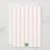 Cabana Strepen Palm Beach Monogram Wapenschild Kaart (Achterkant)