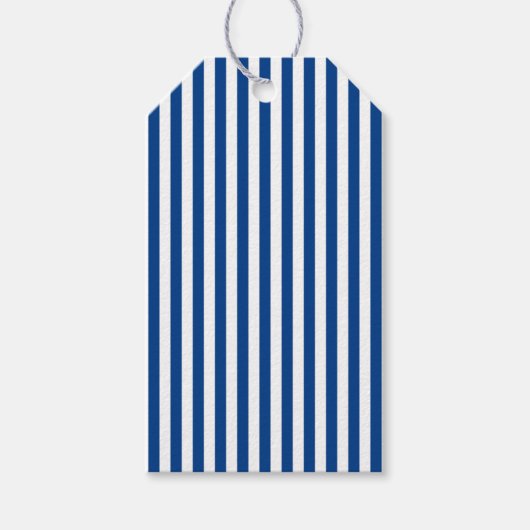 Cabana Stripe Blue en White Cadeaulabel (Voorkant)