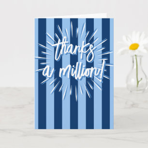 Cabana Stripes "Bedankt a Million" barst in het bl Kaart