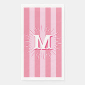Cabana Stripes in Pink Personalized Servet (Voorkant)