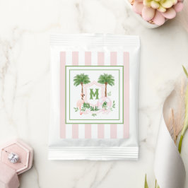 Cabana Stripes Palm Beach Monogram Crest