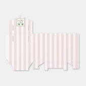 Cabana Stripes Palm Beach Monogram Crest Bedankdoosjes (Uitgevouwen)