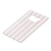 Cabana Stripes Palm Beach Monogram Crest Creditkaart Flessenopener (Achterkant Gekanteld)