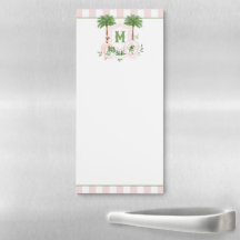 Cabana Stripes Palm Beach Monogram Crest