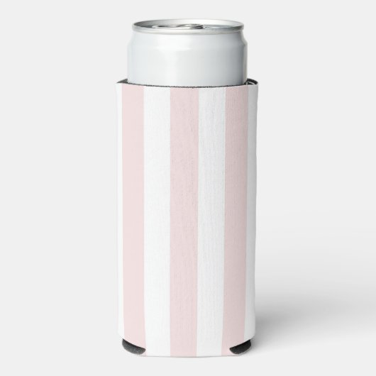 Cabana Stripes Palm Beach Monogram Crest Seltzer Blikjeskoeler (Seltzer Achterkant)